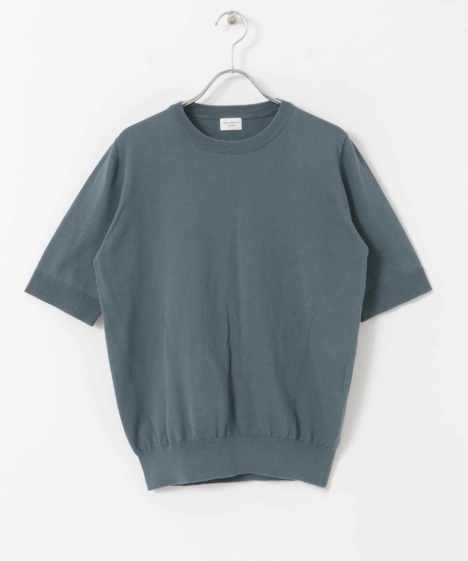 UR TECH COOL涼感棉質短袖針織衫(藍色-M-BLUE)