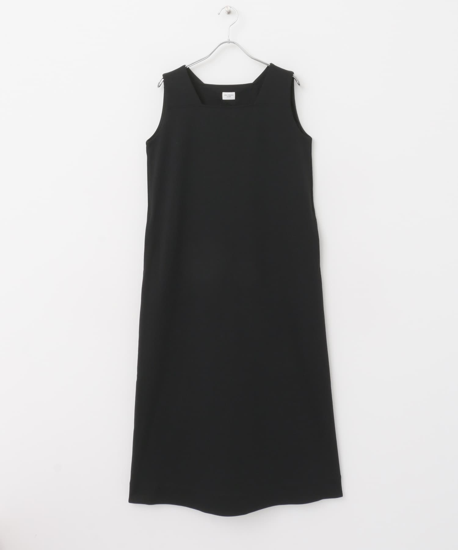 UR TECH COOL涼感方領洋裝(黑色-M-BLACK)