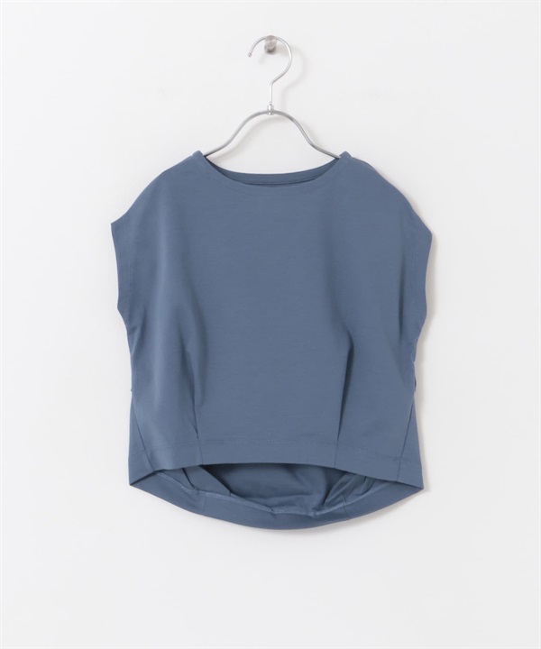 【親子裝】法式袖打褶套衫(KIDS)(藍色-120-BLUE)