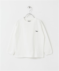 【別注】PENNEYS / THE FOX刺繡長袖T恤(KIDS)(白色-120-WHITE)