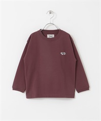 【別注】PENNEYS / THE FOX刺繡長袖T恤(KIDS)(深紅色-120-RED)