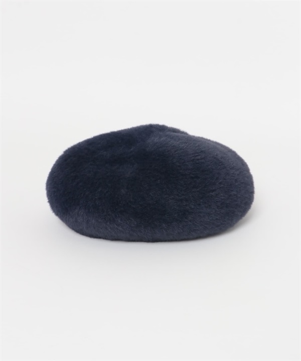 短絨毛貝雷帽(KIDS)(藏青色-one-NAVY)