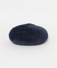 短絨毛貝雷帽(KIDS)(藏青色-one-NAVY)