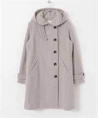 新月領2WAY長版大衣(灰膚色-S-其他膚色)