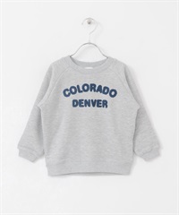 毛巾繡LOGO休閒上衣(KIDS)(淺灰色-120-其他灰色)