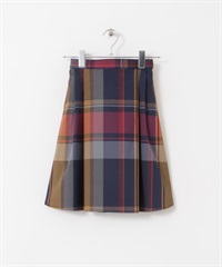 【親子裝】彩色格紋裙(KIDS)(藏青色-120-NAVY)