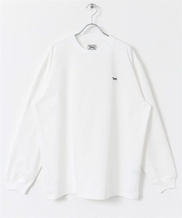 【別注】PENNEYS / THE FOX 織標刺繡長袖T恤(白色-M-WHITE)