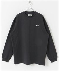 【別注】PENNEYS / THE FOX 織標刺繡長袖T恤(炭灰色-M-CHARCOAL GRAY)