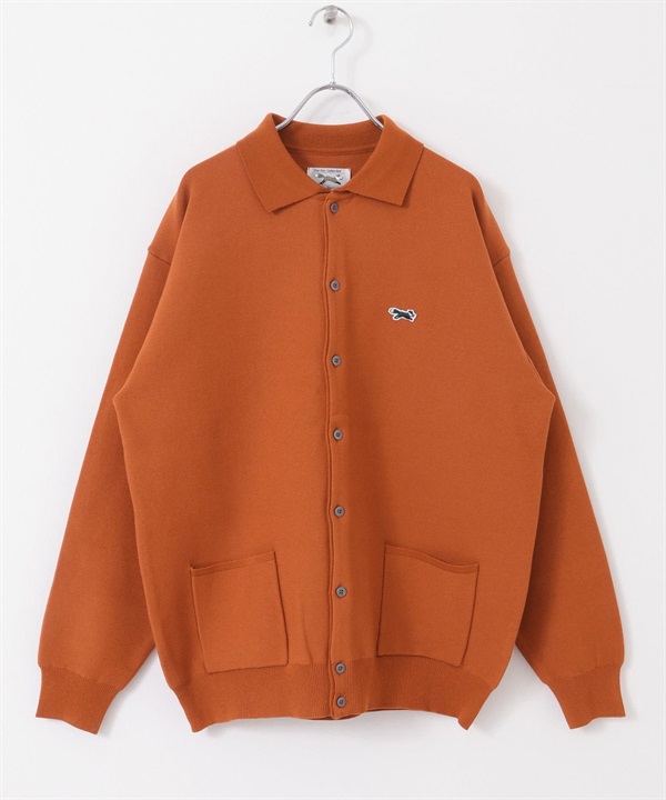【別注】PENNEYS / THE FOX刺繡襯衫開襟衫(橘色-M-ORANGE)