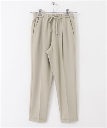 彈性錐形輕便長褲(L.BEIGE-XS-L.BEIGE)