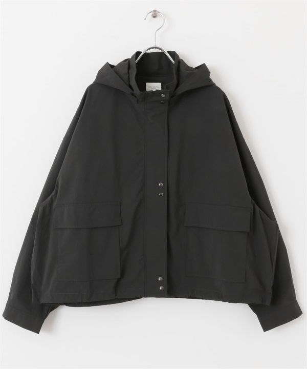 短版連帽登山外套(炭灰色-M-CHARCOAL GRAY)