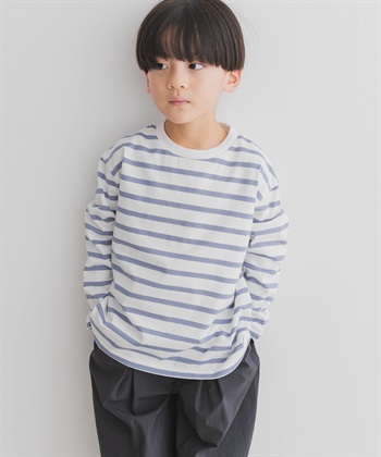 【親子裝】橫紋寬版套衫(KIDS)
