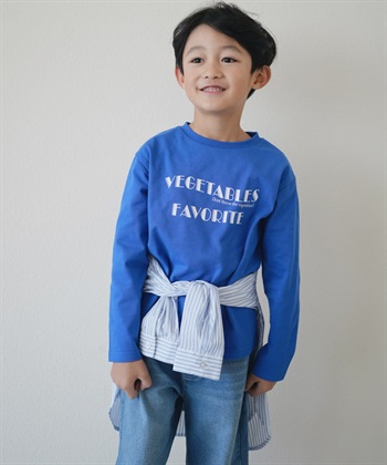 LOGO印花長袖T恤(KIDS)