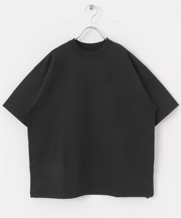 【快乾/涼感/抗皺】華夫格網狀短袖T恤(黑色-M-BLACK)