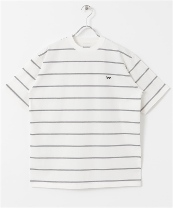 【別注】PENNEYS / THE FOX 刺繡短袖T恤(白色x炭灰色-M-其他白色)