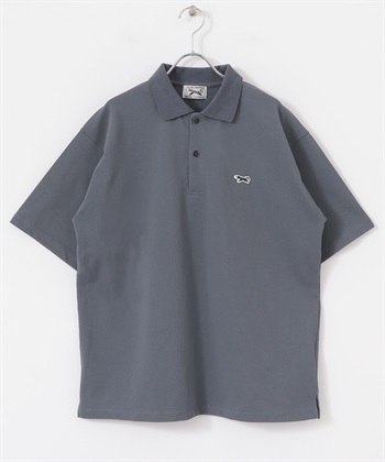【別注】PENNEYS / THE FOX 刺繡鹿子織POLO衫(鐵灰藍-L-BLUE)