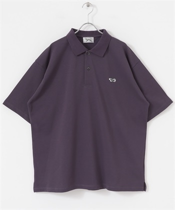 【別注】PENNEYS / THE FOX 刺繡鹿子織POLO衫(紫色-L-PURPLE)
