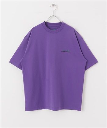 【別注】OUTDOOR EXCHANGE / 短袖T恤(紫色-L-PURPLE)