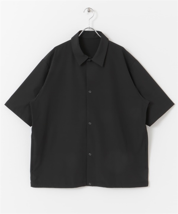 UR TECH Summer Share 襯衫式開襟衫(黑色-M-BLACK)