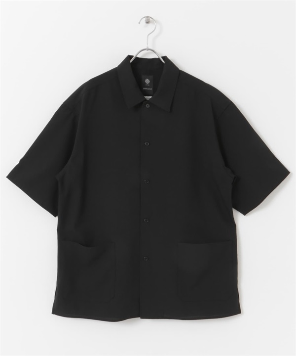 【快乾/抗皺】UR TECH 口袋機能襯衫(黑色-M-BLACK)