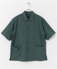 【快乾/抗皺】UR TECH 口袋機能襯衫(藍綠色-M-GREEN)