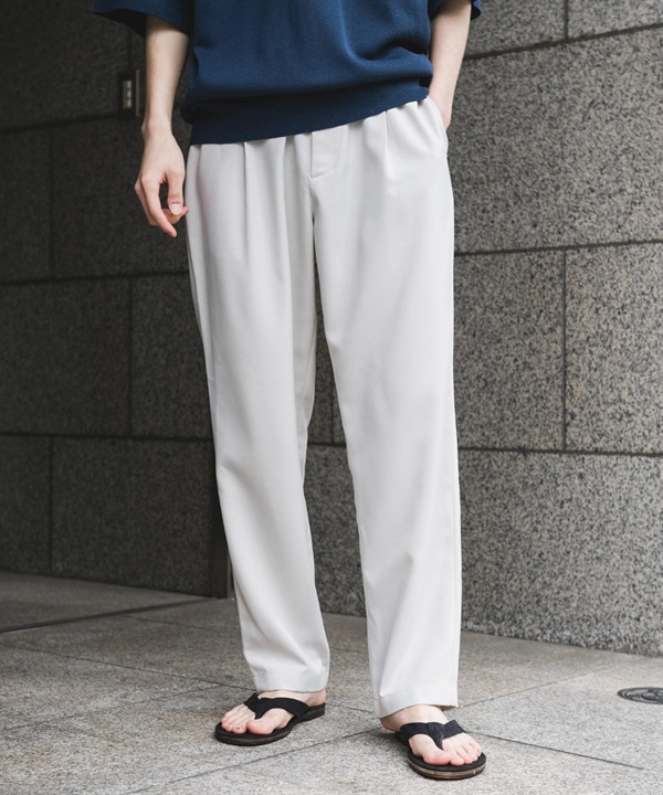 仿亞麻輕便長褲