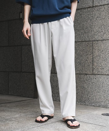 仿亞麻輕便長褲