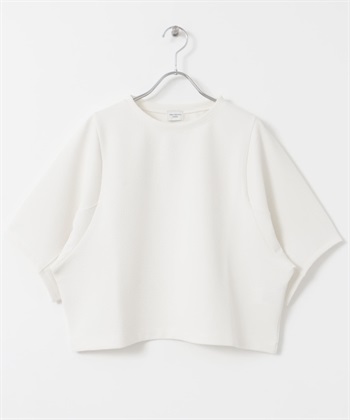 蓬袖短版套衫(米色-M-OFF WHITE)