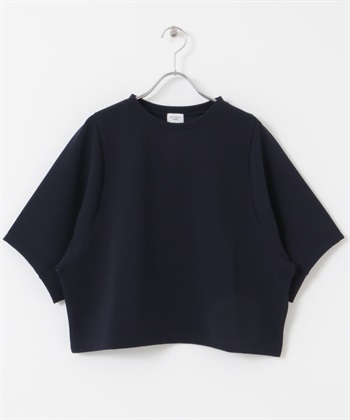 蓬袖短版套衫(藏青色-M-NAVY)