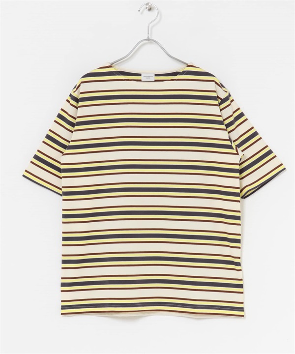 多彩橫紋T恤(象牙白-M-IVORY)