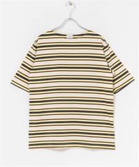 多彩橫紋T恤(象牙白-M-IVORY)