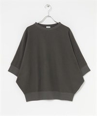 【新色追加】打褶羅紋寬版T恤(炭灰色-M-CHARCOAL GRAY)