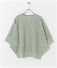 【新色追加】打褶羅紋寬版T恤(薄荷綠-M-MINT)