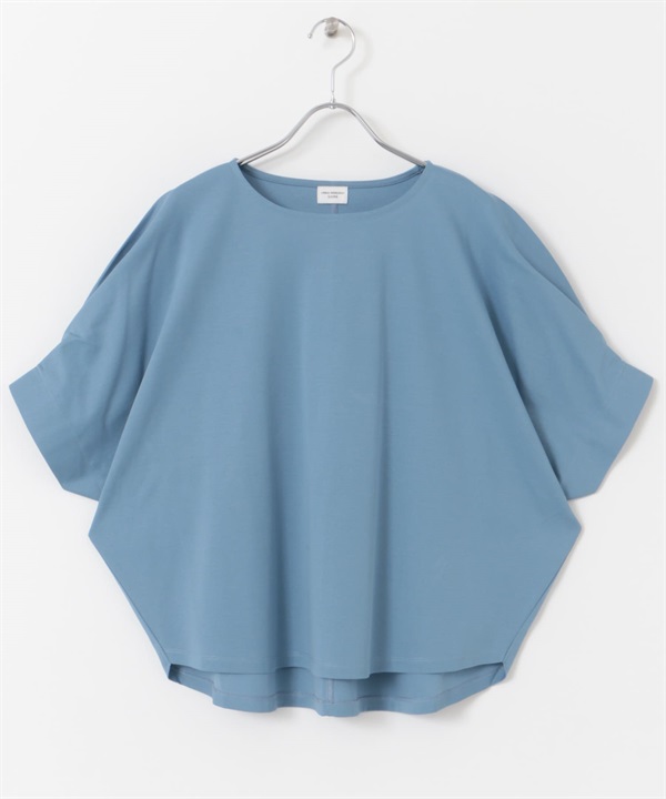 UR TECH Summer Share 打褶袖套衫(藍色-M-BLUE)