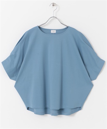 UR TECH Summer Share 打褶袖套衫(藍色-M-BLUE)
