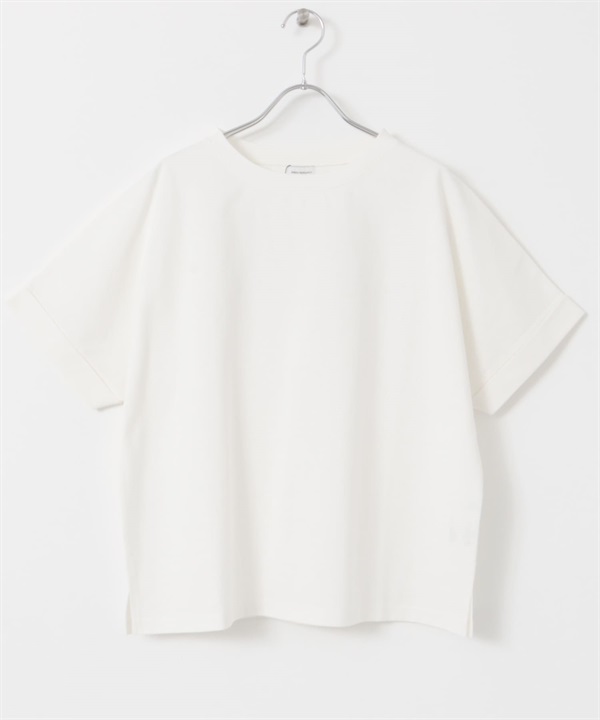 UR TECH 棉質反折袖套衫(米白色-M-OFF WHITE)