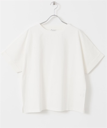 UR TECH 棉質反折袖套衫(米白色-M-OFF WHITE)