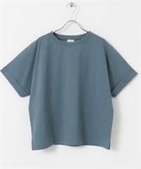 UR TECH 棉質反折袖套衫(藍色-M-BLUE)