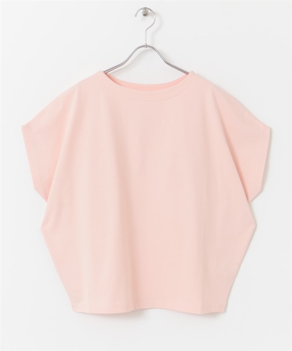 乾爽涼感棉質船型領套衫(淺粉紅色-M-LIGHT PINK)