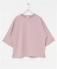 UR TECH 蝙蝠袖口反折T恤(粉紅色-M-PINK)