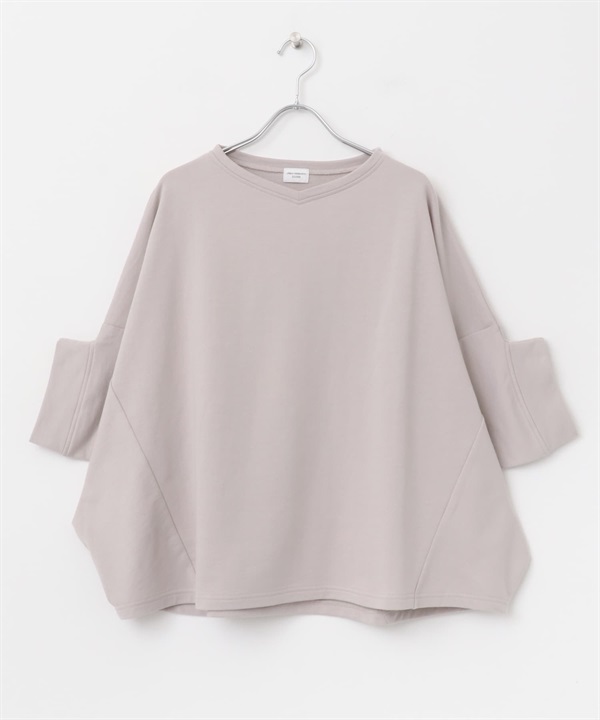 UR GREEN 棉質毛圈變形套衫(灰膚色-M-其他灰色)