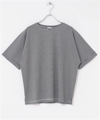 可機洗UV CUT涼感反折袖套衫(條紋-M-其他黑色)