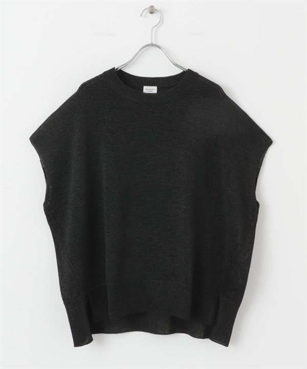 可機洗乾爽針織衫(黑色-M-BLACK)