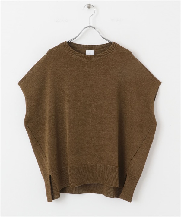 可機洗乾爽針織衫(棕色-M-BROWN)