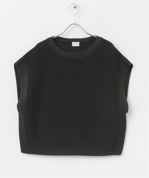 仿亞麻針織衫(炭灰色-M-CHARCOAL GRAY)