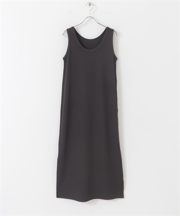 2WAY坦克背心洋裝(炭灰色-M-CHARCOAL GRAY)