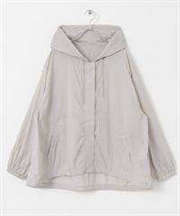 UR TECH 可收納UV CUT涼感連帽外套(淺灰色-M-LIGHT GRAY)