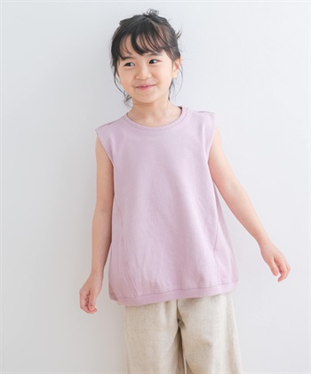 厚磅繭型無袖上衣(KIDS)