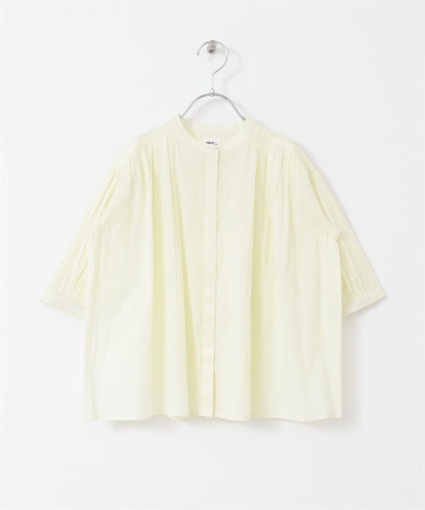 【親子裝】棉質巴里紗碎褶罩衫(KIDS)(黃色-120-YELLOW)