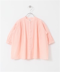 【親子裝】棉質巴里紗碎褶罩衫(KIDS)(粉紅色-120-PINK)